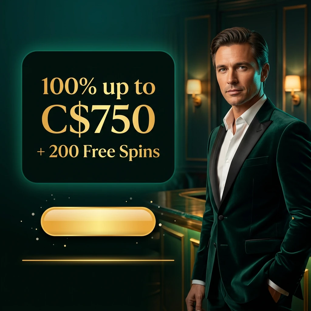 100% up to C$750 + 200 Free Spins